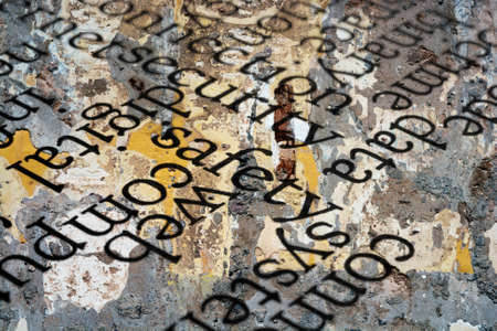 Web safety grunge conceptの写真素材