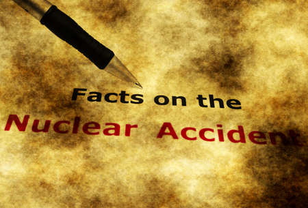 Nuclear accident document grunge conceptの写真素材