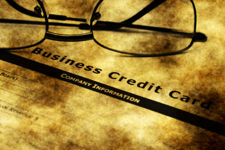 Business credit card application grunge conceptの写真素材