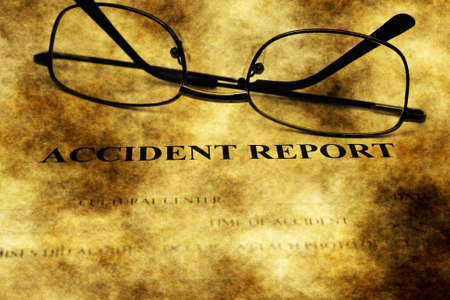 Accident report grunge conceptの写真素材