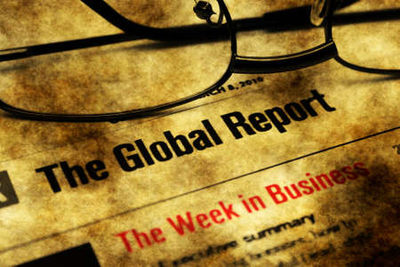 Global report week in businessの写真素材