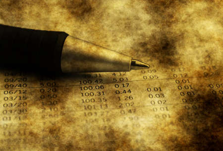 Financial report grunge conceptの写真素材