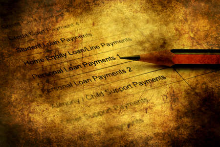 Saving plan grunge conceptの写真素材