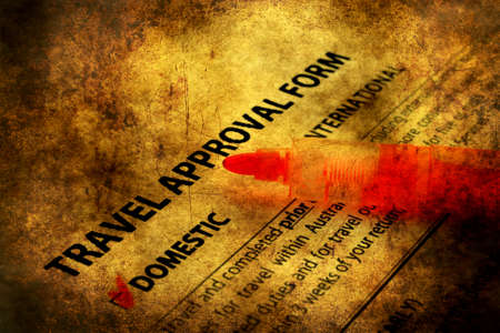 Travel form grunge conceptの写真素材