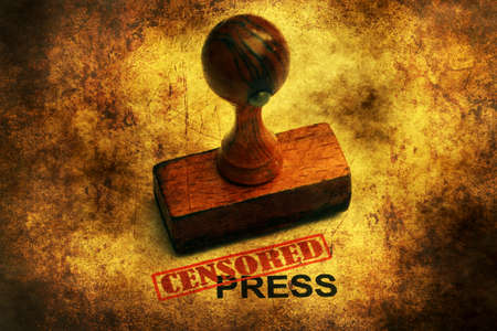Censored press grunge conceptの写真素材