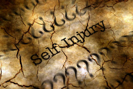 Self injury disease grunge conceptの写真素材