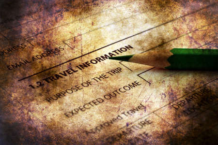 Travel form grunge conceptの写真素材