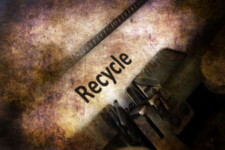 Recycle text on typewriter