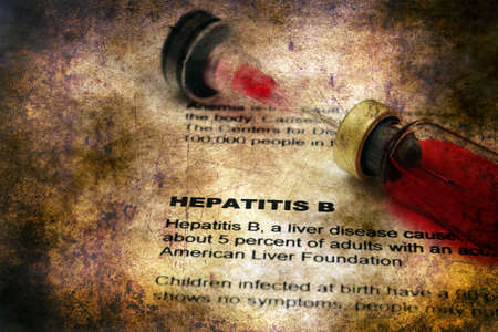 Hepatitis B grunge concept
