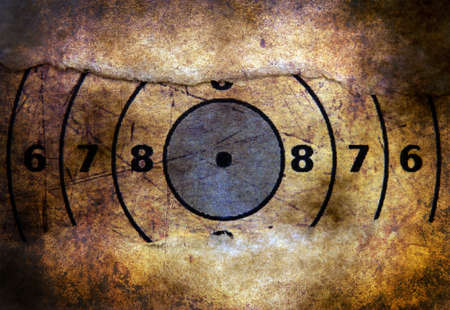 Target on grunge backgroundの写真素材