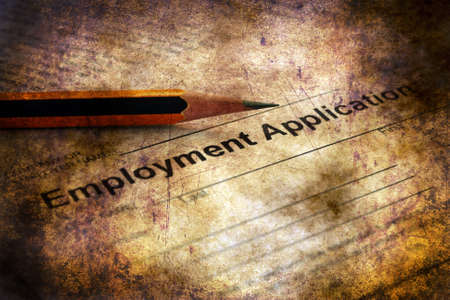 Employment application grunge conceptの写真素材