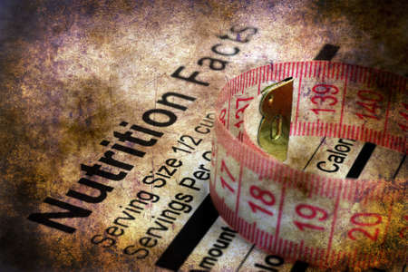 Nutrition facts grunge conceptの写真素材