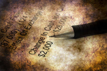 Account balance grunge conceptの写真素材