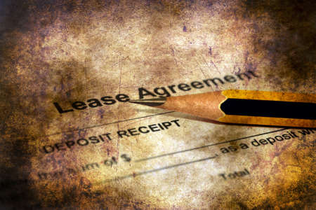 Lease agreement grunge conceptの写真素材