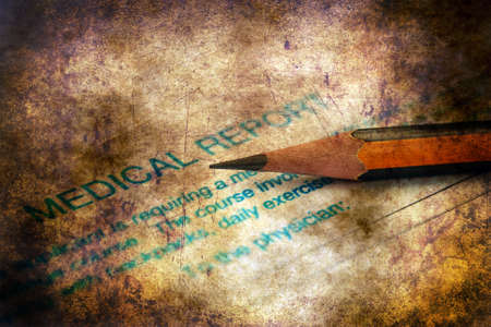 Medical report  grunge conceptの写真素材