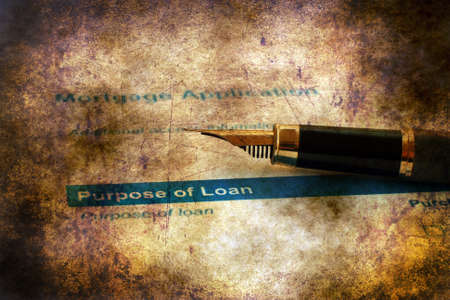 Loan form grunge conceptの写真素材
