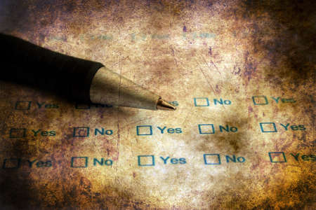 Survey form  grunge conceptの写真素材