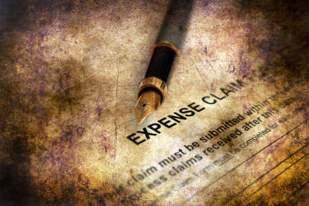 Expense claim form  grunge conceptの写真素材