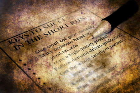 Keys to success grunge concept
