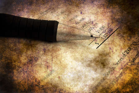 Financial statement grunge conceptの写真素材