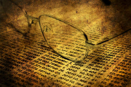 Financial report grunge conceptの写真素材
