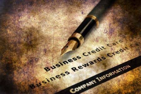 Business credit card applicationの写真素材