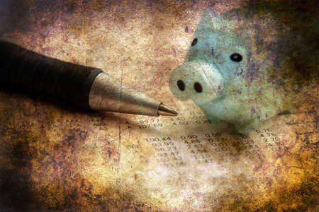 Stock market report grunge conceptの写真素材