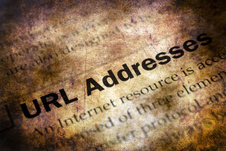 Url address grunge conceptの写真素材