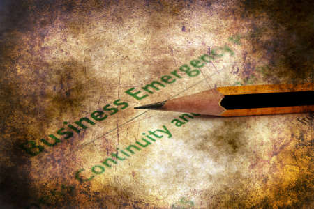 Business emergency plan grunge conceptの写真素材