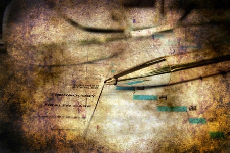 Business report grunge conceptの写真素材