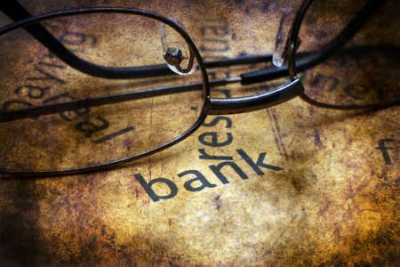 Bank grunge  conceptの写真素材