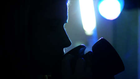 Spectator Girl Shooting On Cameraの写真素材