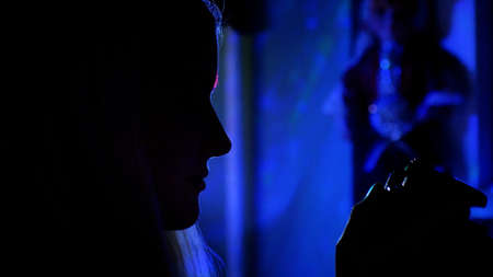 Spectator Girl Shooting On Cameraの写真素材