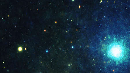 Stars in the night sky nebula and galaxy