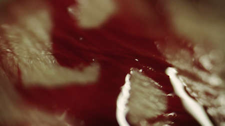 Blood on human skin macro shot  shallow depth of fieldの写真素材