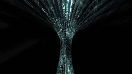 Driving through Binary Data tunnelの写真素材