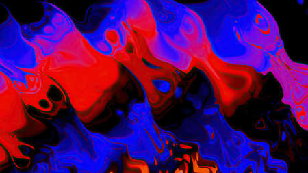 Colorful paint mix with gradient vivid colors