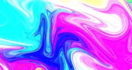 Colorful paint mix with gradient vivid colorsの写真素材