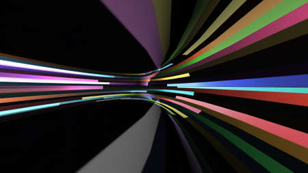 Driving through the bit stream digital pixel tunnelの写真素材