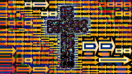 Cross of Jesus art illustration