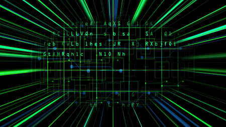 Advertising on the web binary data sphereの写真素材