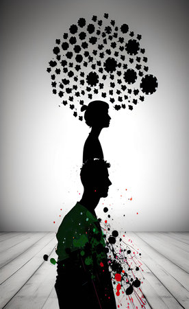 World autism awareness day.Autism spectrum disorders and neurodiversity awarenessの写真素材