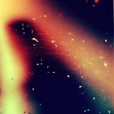 Dusty scratched and scanned old film grunge textureの写真素材