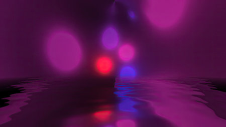 Abstract background reflecting in waterの写真素材