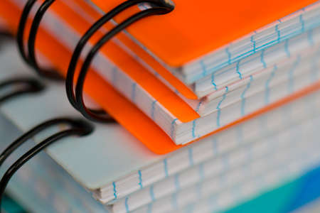 colorful notebooksの写真素材