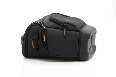 Camera bag on a white background