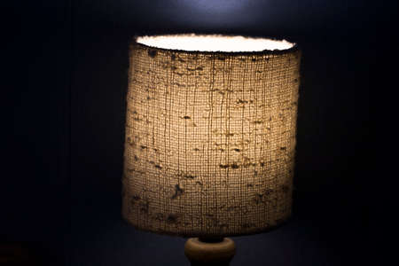 Lamp night light in a dark background. Vintage effect style pictureの写真素材