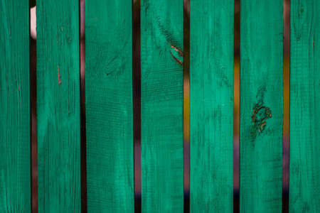 Vintage green wood panel fine arranged as wall for interior design and exterior decoration.の写真素材