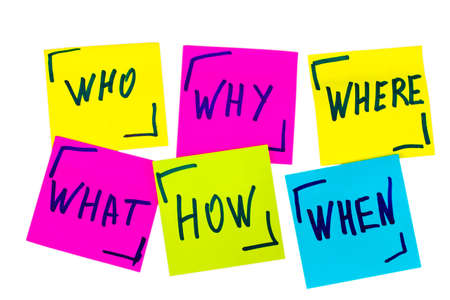 who, why, how, what, when and where questions - uncertainty, brainstorming or decision making...