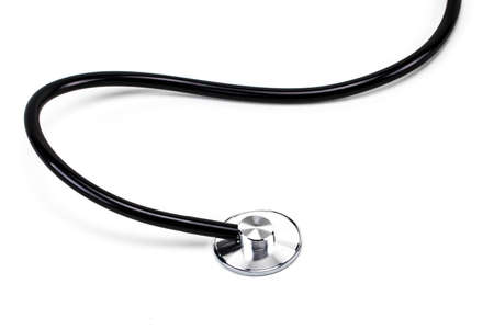 Close up view of  stethoscope on white background.の写真素材